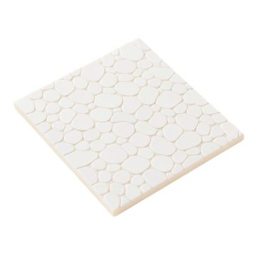 Arctic .59 '' X .98 '' Seashell Mosaic Tile In White