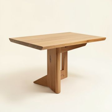 Jefferies Extendable Butterfly Leaf Solid Wood Dining Table (synthetic illustration; no displayed measurements)