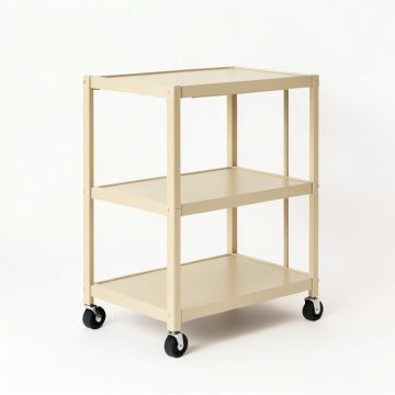 Stone Canyon Empty Rolling Workshop Cart - Beige (synthetic illustration; no displayed measurements)