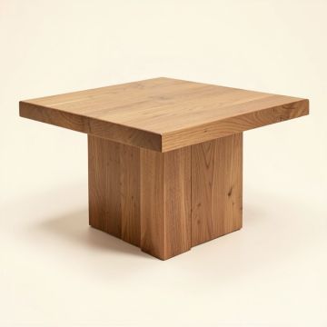 Pegues Solid Wood Block Coffee Table (synthetic illustration; no displayed measurements)