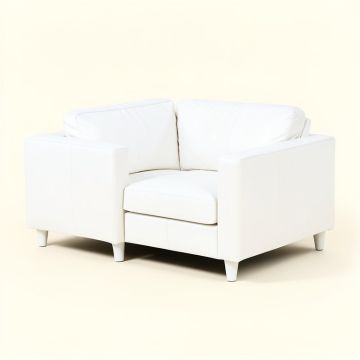 Vannatter 66 '' Faux Leather Square Arm Sofa (synthetic illustration; no displayed measurements)