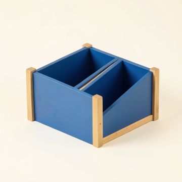 Ash Bridge Low Toy Storage Unit - Blue (synthetic illustration; no displayed measurements)