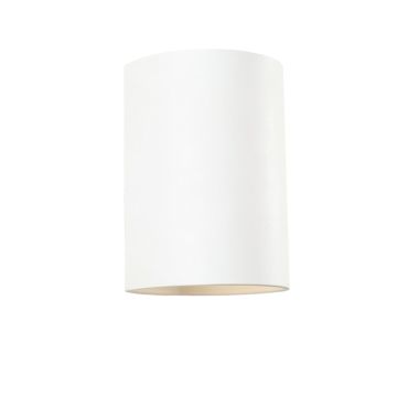 Cliff Dale Wall Sconce Mounted On A Plain Wall - White
