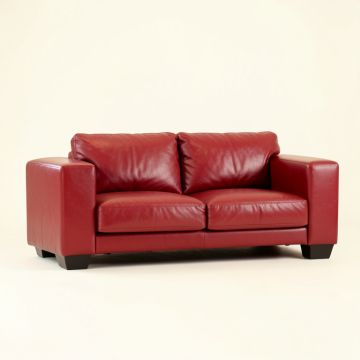 85 '' Faux Leather Tuxedo Arm Sofa (synthetic illustration; no displayed measurements)