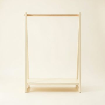 Alder Brook Empty Garment Rack - Cream (synthetic illustration; no displayed measurements)
