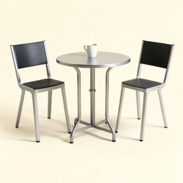 Laclair Aluminum 3 Piece Bistro Set (synthetic illustration; no displayed measurements)