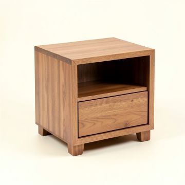Shreffler Solid Wood End Table With Storage (synthetic illustration; no displayed measurements)