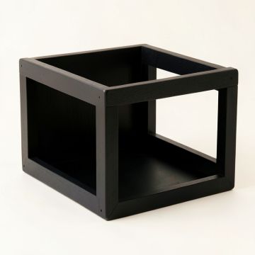 Juniper Bluff Empty Furniture-Style Pet Crate - Black (synthetic illustration; no displayed measurements)