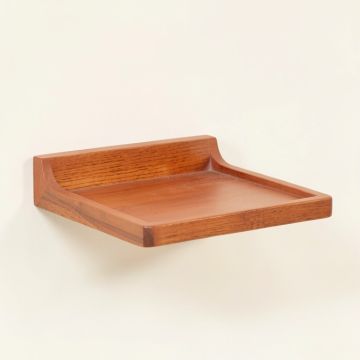 Oak Branch Wall-Mounted Cat Perch - Terracotta (synthetic illustration; no displayed measurements)