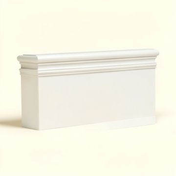 Pvc Bed 1 5/8 '' H X 96 '' W X 1/2 '' D Moulding (synthetic illustration; no displayed measurements)