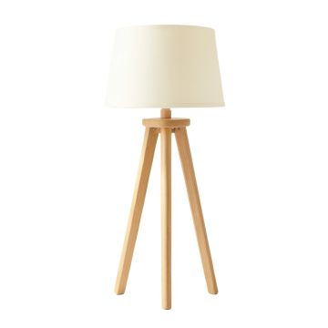 Willow Bluff Floor Lamp With A Plain Fabric Shade - Cream (synthetic illustration; no displayed measurements)