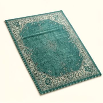 Gebhard Southwestern Teal Indoor/Outdoor Area Rug (synthetic illustration; no displayed measurements)