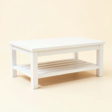 Aspen Crest Coffee Table - White (synthetic illustration; no displayed measurements)