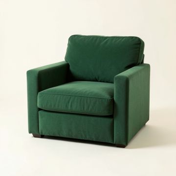 Glen Arc Upholstered Armchair (synthetic illustration; no displayed measurements)