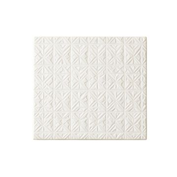 Cove Bluff Uninstalled Square Decorative Tile - White