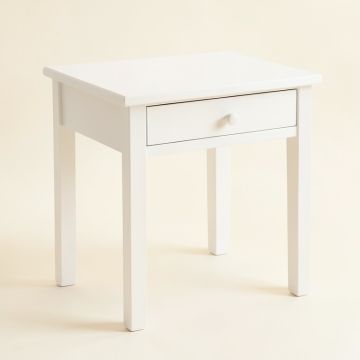 Slate Arc Side Table - White (synthetic illustration; no displayed measurements)