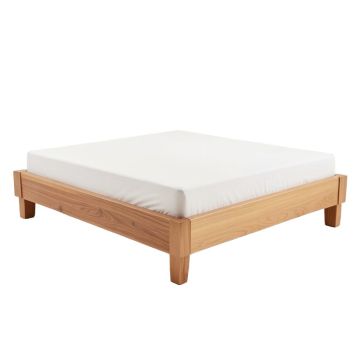 Dorinda King Solid Wood Low Profile Platform Bed
