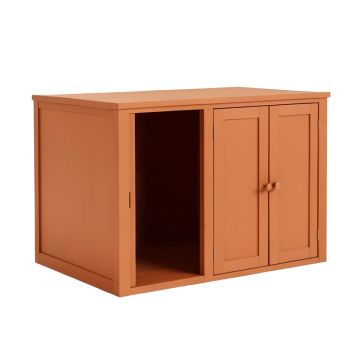 Willow Dale Empty Furniture-Style Litter Enclosure - Terracotta