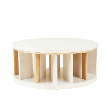 Clay Canyon Shoe Storage Bench - White