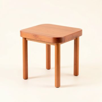 Brook Bend Compact Balcony Table - Terracotta (synthetic illustration; no displayed measurements)