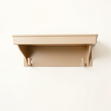 Meadow Crest Wall-Mounted Entryway Organizer Shelf - Beige (synthetic illustration; no displayed measurements)
