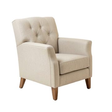 Parmelee 33 '' Wide Tufted Linen Club Chair