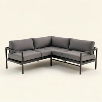 Bhanmati Patio Sectional With Cushions (synthetic illustration; no displayed measurements)