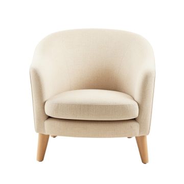 Shore Bend Upholstered Armchair - Beige
