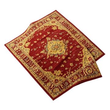 Weinmann Power Loomed Red/Yellow Area Rug