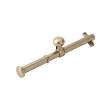 Tavernier Decorative Spring Tension Single Curtain Rod
