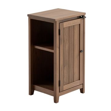 Landia Home Over The Toilet Storage Shelving - Bathroom Shelf And Cabinet With Sliding Barn Door