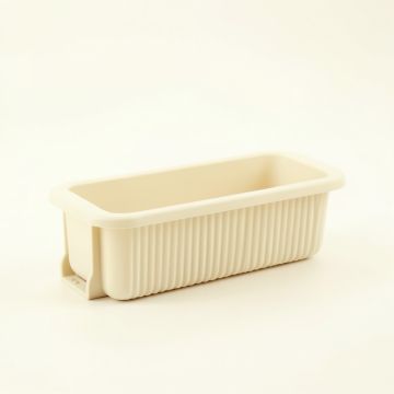 Wren Crest Empty Railing Planter With Integral Brackets - Cream (synthetic illustration; no displayed measurements)