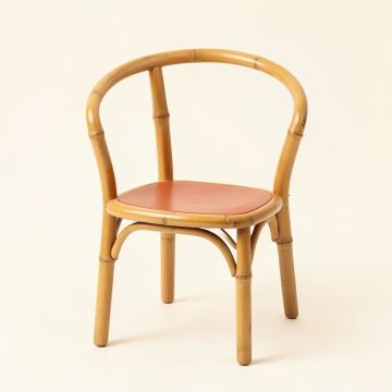 Olive Arc Small Chair - Terracotta (synthetic illustration; no displayed measurements)