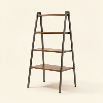 Dawud 64 '' H X 30 '' W Metal Ladder Bookcase (synthetic illustration; no displayed measurements)
