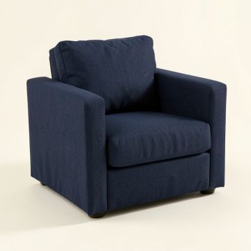 Vale Crossing Upholstered Armchair - Navy (synthetic illustration; no displayed measurements)