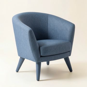 Holly Edge Upholstered Armchair - Blue (synthetic illustration; no displayed measurements)