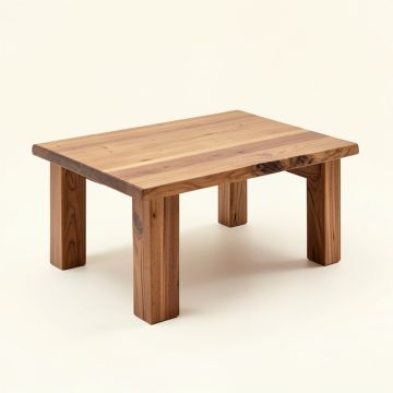 Kan Solid Wood Coffee Table (synthetic illustration; no displayed measurements)