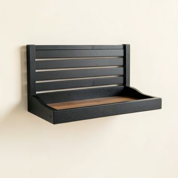 Briar Brook Wall-Mounted Entryway Organizer Shelf - Black (synthetic illustration; no displayed measurements)