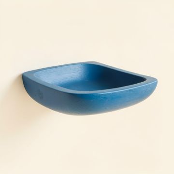 Holly Branch Wall-Mounted Cat Perch - Blue (synthetic illustration; no displayed measurements)