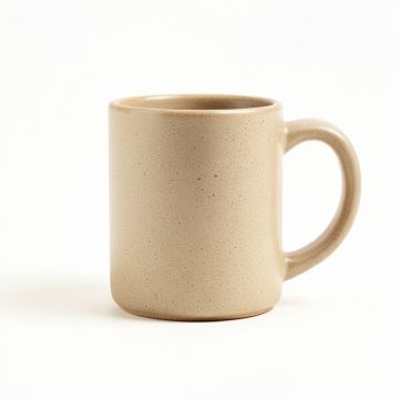 Flint Branch Ceramic Mug - Beige (synthetic illustration; no displayed measurements)