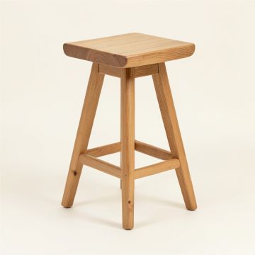 Elrosa Solid Wood 24.25 '' Counter Stool (synthetic illustration; no displayed measurements)