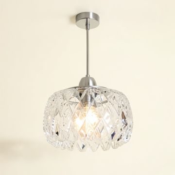 Von Crystal Drum Pendant (synthetic illustration; no displayed measurements)