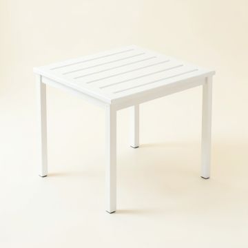 Oak Dale Compact Balcony Table - White (synthetic illustration; no displayed measurements)
