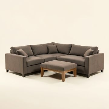 Fenelia 116 '' Wide Symmetrical Modular Corner Sectional With Ottoman (synthetic illustration; no displayed measurements)