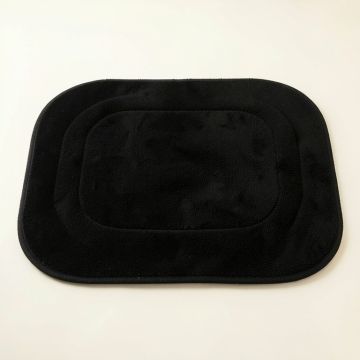 Fern Bridge Bath Mat - Black (synthetic illustration; no displayed measurements)
