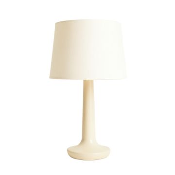 Briar Dell Table Lamp With A Plain Fabric Shade - Cream