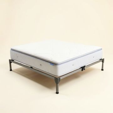 Lucid Comfort Collection 10 '' Firm Gel Memory Foam Mattress And Adjustable Bed Set (synthetic illustration; no displayed measurements)