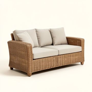 Aoibhne Patio Sofa With Cushions (synthetic illustration; no displayed measurements)