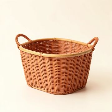 River Bridge Empty Storage Basket - Terracotta (synthetic illustration; no displayed measurements)