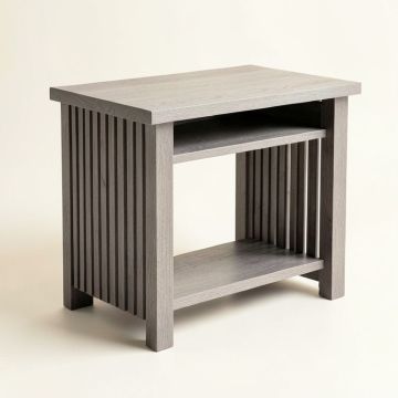 Wren Arc Small Writing Desk - Gray (synthetic illustration; no displayed measurements)